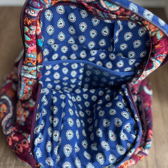 Vera Bradley Campus Laptop Backpack - Very Berry Paisley  display picture 1